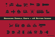 Odisean Small Caps font w/ 28 icons, a Sans Serif Font by deFharo (Thumbnail 3 of 3)