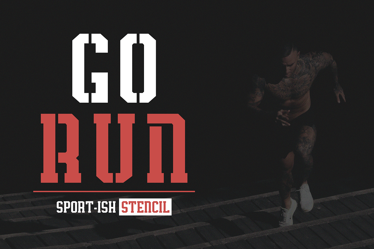 Sport-Ish Display Typeface, a Font by GlitzyGrapix (Photo 8 of 13)