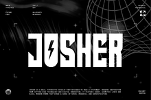 VB Josher - Futuristic Font