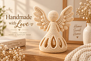 Christmas Angel Candle Holder STL, a Characters & Person 3D Model by Layerology (Thumbnail 2 of 4)