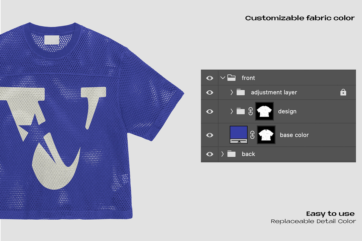 Mesh jersey mockup, a Shirt Mockup by Voyage Studio (Photo 2 of 3)