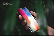 10 Authentic iPhone X Mockups, an iPhone Mockup by TomAnders (Thumbnail 5 of 7)