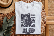 Firefighter PNG, American Flag, an Illustration by SharpMarketplace (Thumbnail 5 of 9)