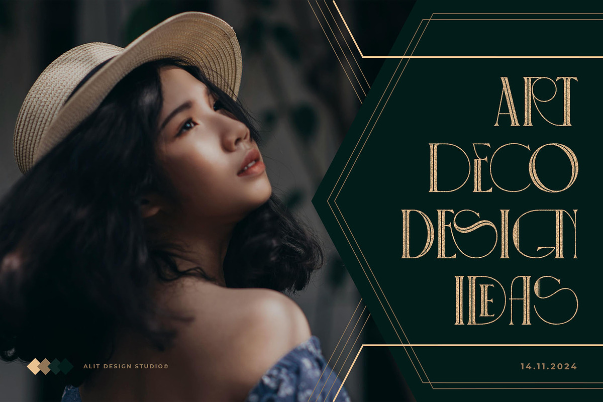 Decobra Art Deco Font, a Serif Font by alit design (Photo 9 of 17)