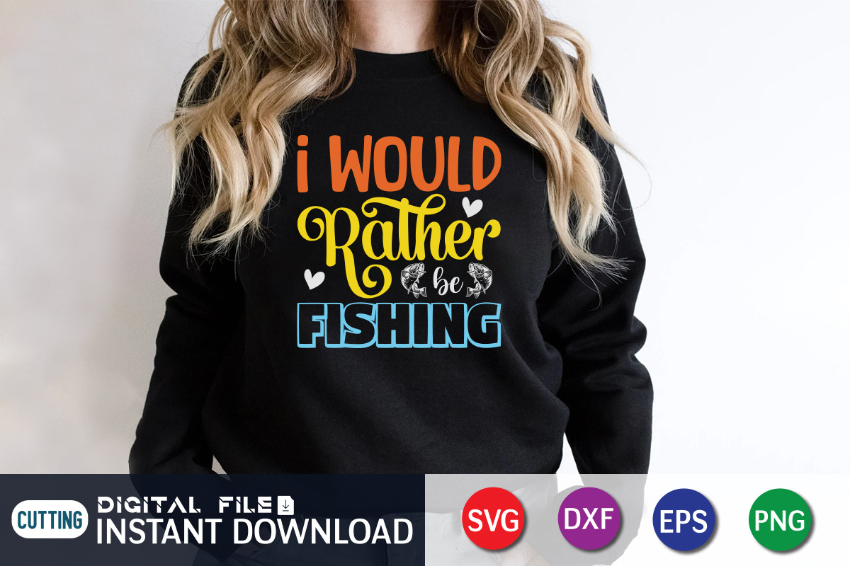 I Would Rather Be Fishing SVG Design, a Food Illustration by SVGCuteShop (Photo 2 of 3)