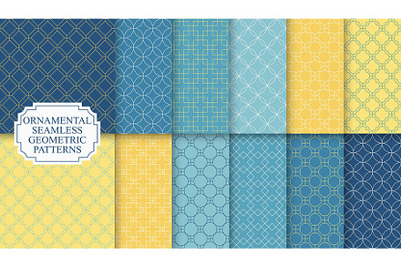 Color ornament tile seamless prints