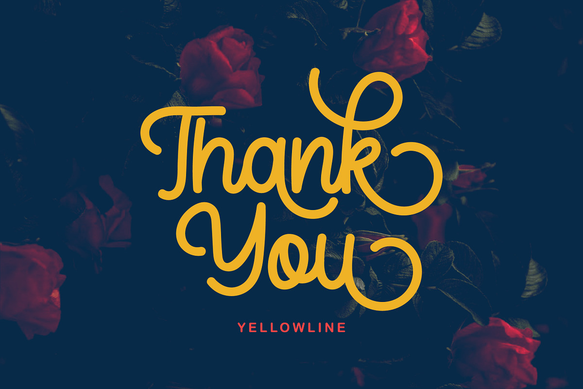 Maylina Script + Extras, a Script Font by yellowline (Photo 7 of 7)