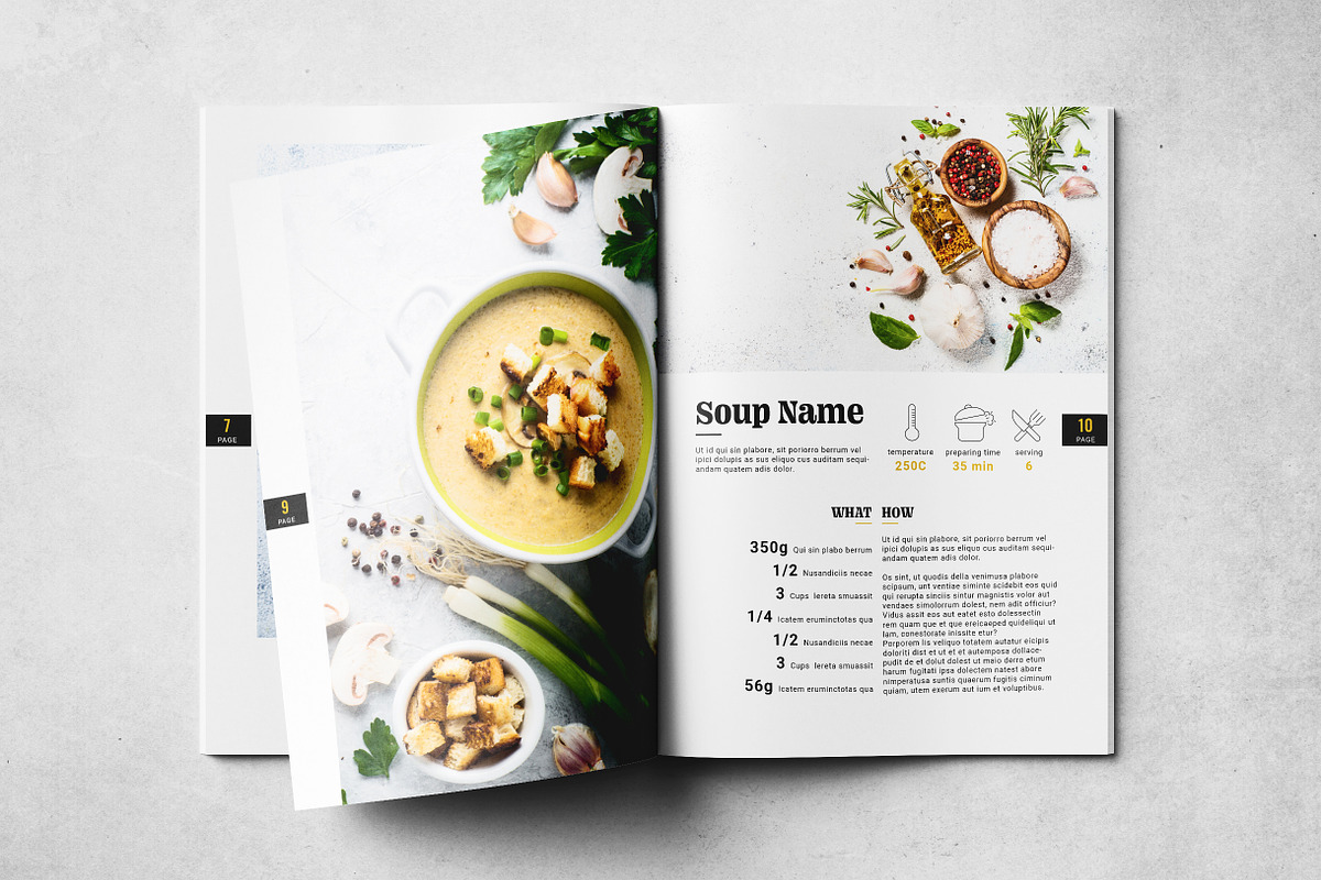 Cookbook Layout, a Print Template by Grkic Creative (Photo 6 of 15)