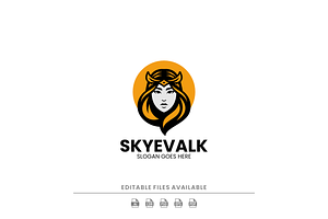 Mascot Modern Girl Logo Design, a Branding & Logo Template by Artnivora.Std