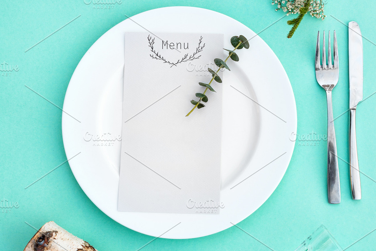 Minimalist Table Setting. Top view, a Food & Drink Photo by IMG Studio (Photo 4 of 5)