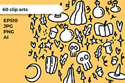 Kitty Halloween! halloween clipart, a Wallpaper Graphic by Ja Polina ArtShop (Thumbnail 6 of 14)