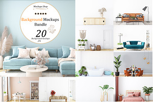 Background Mockup Bundle Vol 26