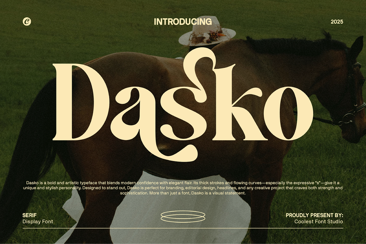 Dasko Modern Serif Font, a Serif Font by Koplexs Studio (Photo 1 of 12)