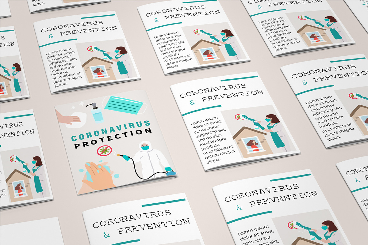 Covid19 design collection1#, a Healthcare Illustration by Piixypeach (Photo 6 of 7)