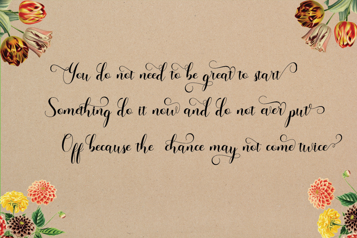 Gabrielle, a Script Font by NaldyStudio (Photo 5 of 7)