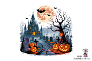 Spooky Halloween Night PNG Bundle, a Graphic by Clipart Bloom (Thumbnail 5 of 11)