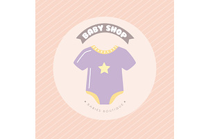 baby shop banner, an Object Illustration by studiogstock