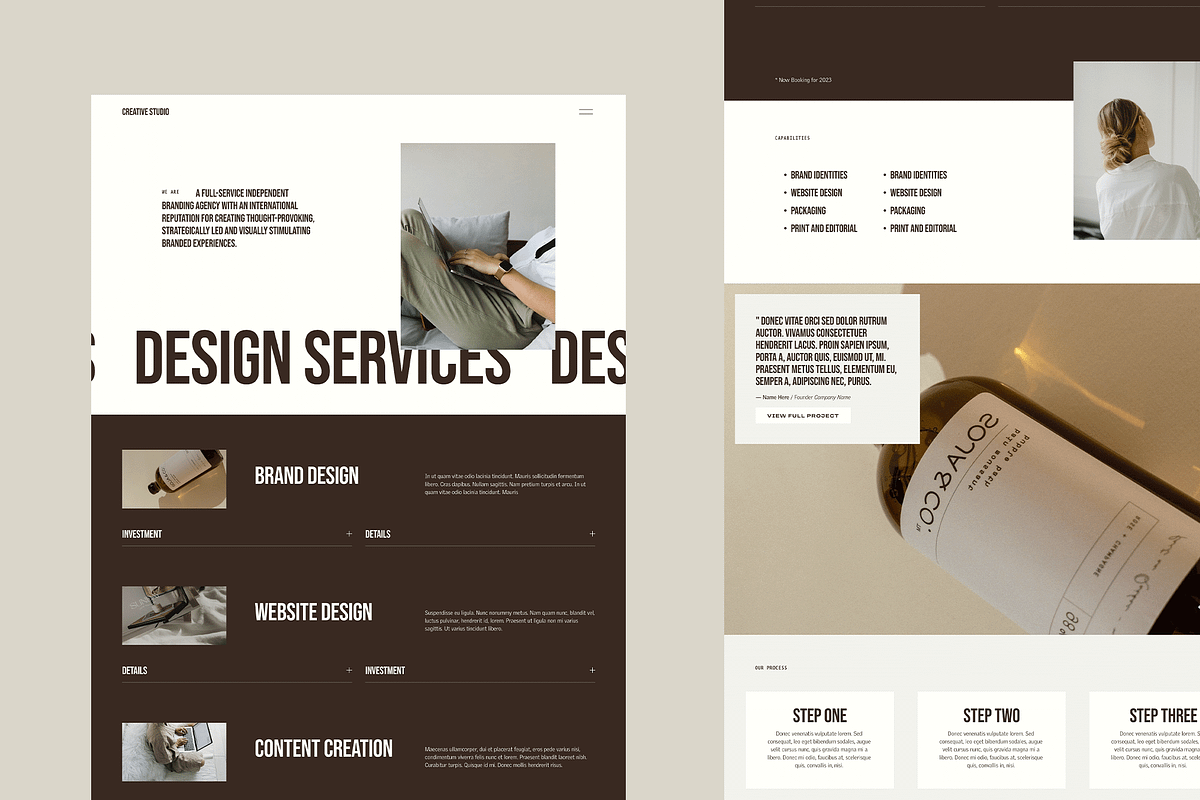 Portfolio Squarespace 7.1 Template, a Websites & App Template by Kseniia_Design (Photo 3 of 9)