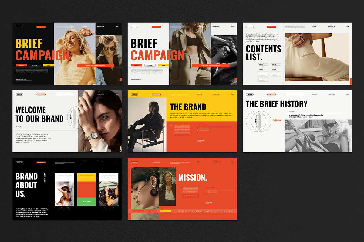 Brief Campaign Presentation Template preview 4