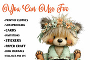 Summer Funny Raccoon Clipart, an Illustration by CreationArt (Thumbnail 6 of 10)