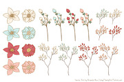 Soft Christmas Leaves and Branches, an Illustration by Amanda Ilkov (Thumbnail 5 of 5)