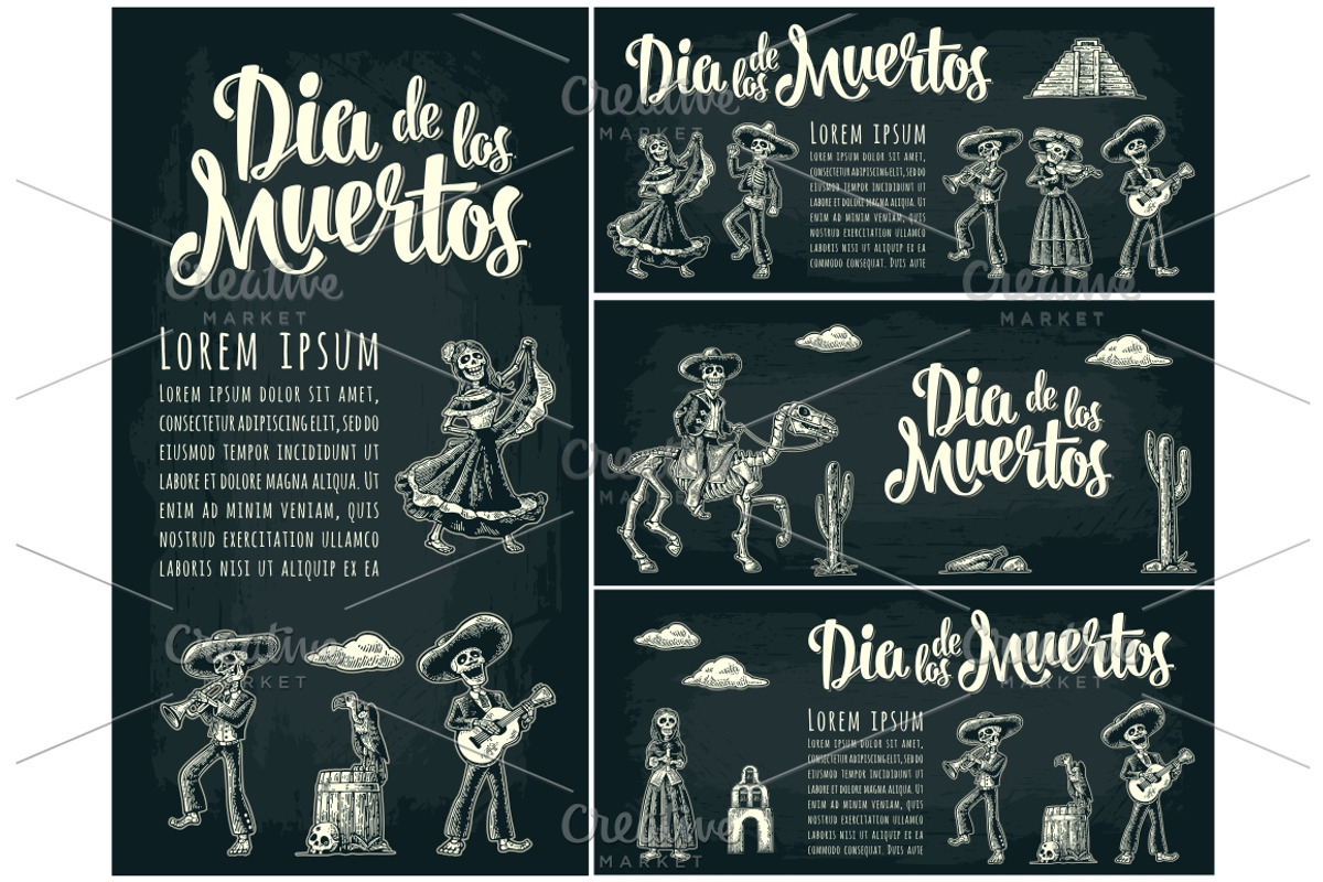 Dia de los Muertos, Day of the Dead, a Flyer Template by MoreVector (Photo 1 of 3)