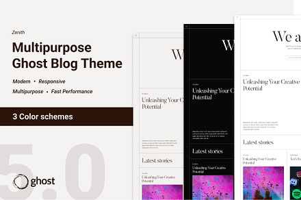Zenith - Multipurpose Blog Theme, a HTML Template by KUSAProjects