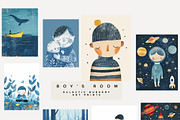 BOY'S ROOM NURSERY PRINTS, a Background Graphic by Lana Elanor (Thumbnail 8 of 11)