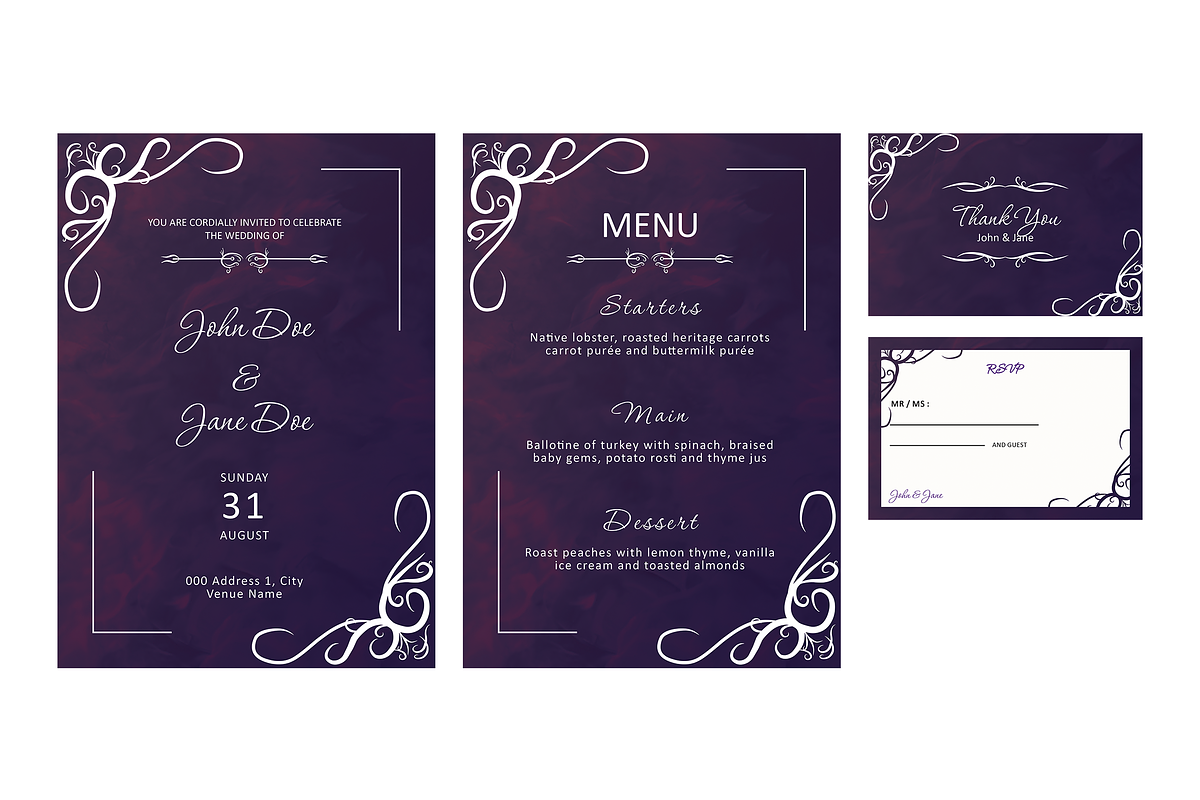 Fier - Ornament Wedding Invitation, an Invitation Template by JACodes (Photo 2 of 2)