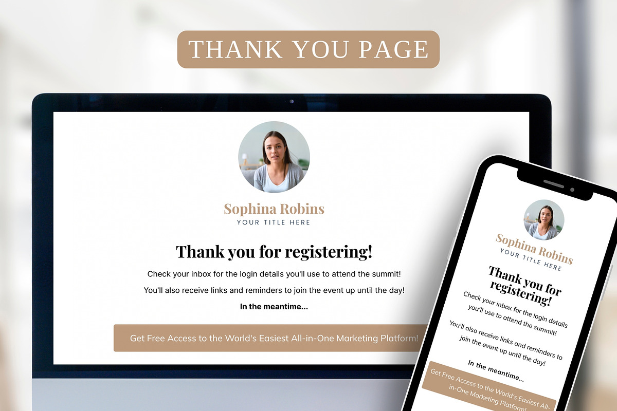 Systeme.io Link in Bio Template, a Landing Page Template by Ciera Design Templates (Photo 5 of 10)