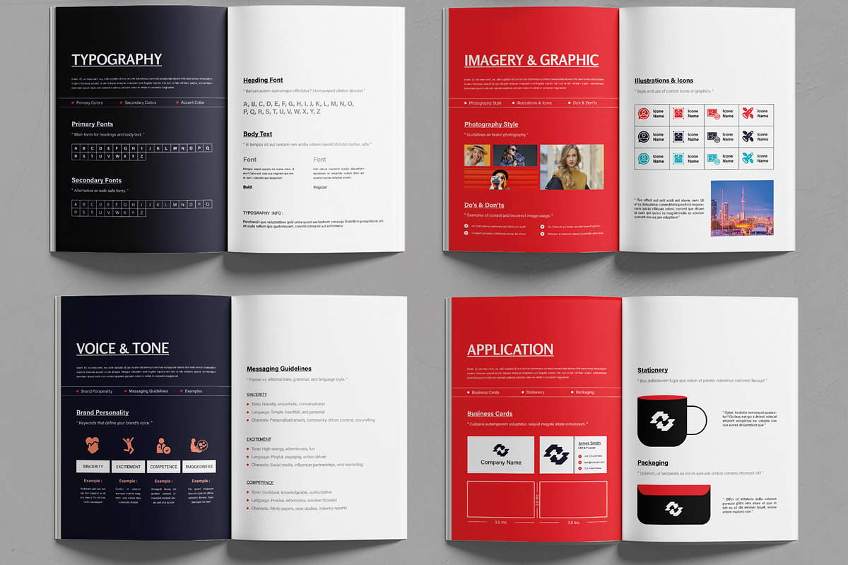 Brand Guideline Template, a Brochure Template by MightyDesign (Photo 3 of 6)
