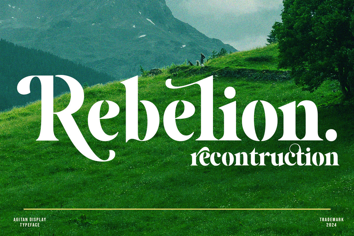 Agitan Display Font, a Serif Font by Areatype (Photo 8 of 11)