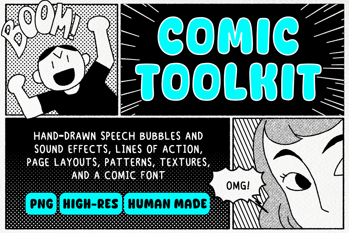 Comic Toolkit, a Social Media Template by Iris Atelier (Photo 1 of 9)