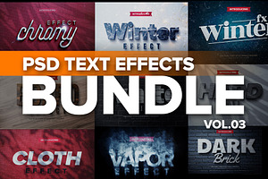 Photoshop 3D Text Effects BUNDLE 3