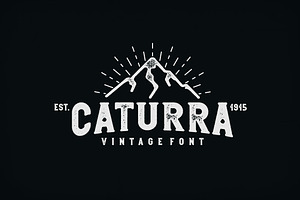Caturra Vintage Font