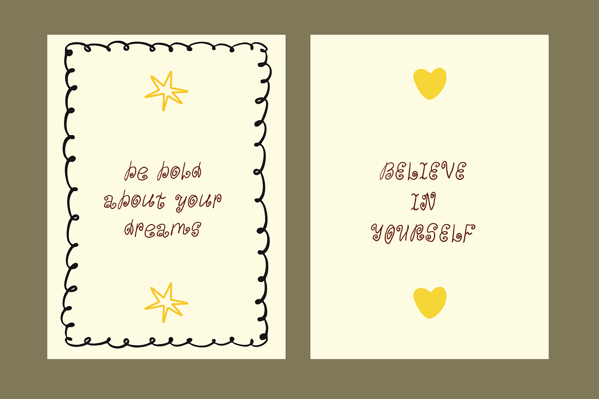 quirky whimsical playful font, a Handwritten Font by Ashiya Pixel (Photo 3 of 9)