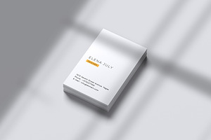 Portrait Business Card Mockup