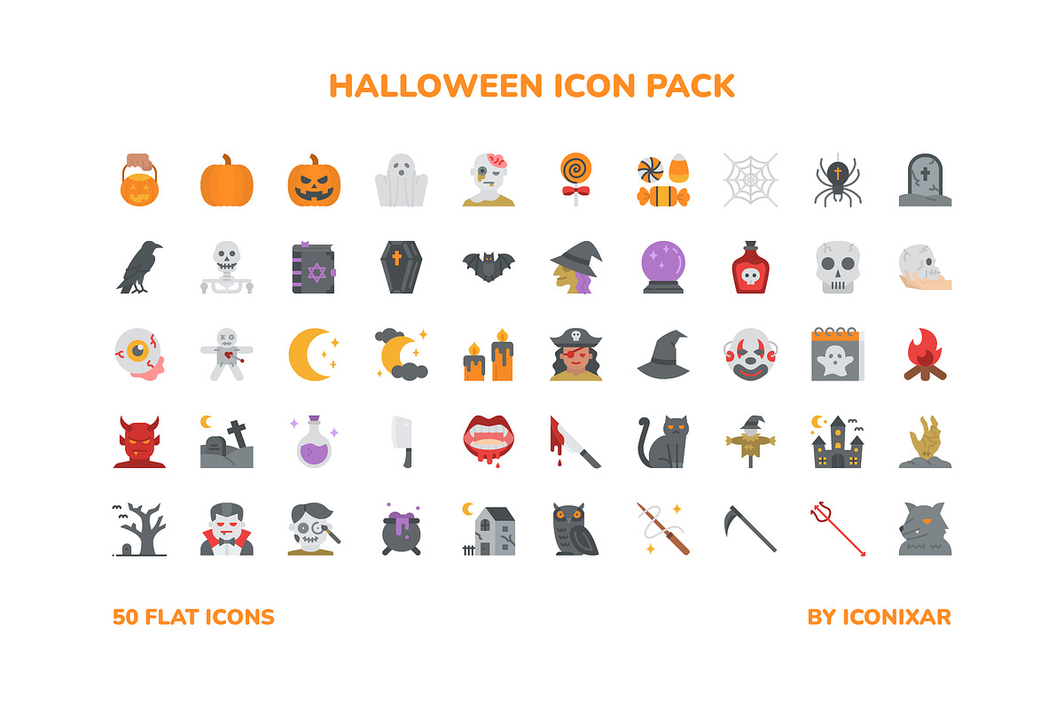 Halloween Icon Pack, an Outline Icon by Iconixar & Friends (Photo 2 of 3)