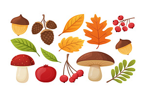 Autumn Elements | Vector Clipart Set