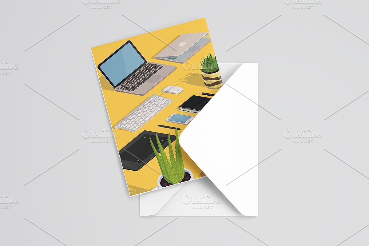Workspace VECTOR isometric icons, a Finance Illustration by Natalka Dmitrova art (Photo 15 of 16)