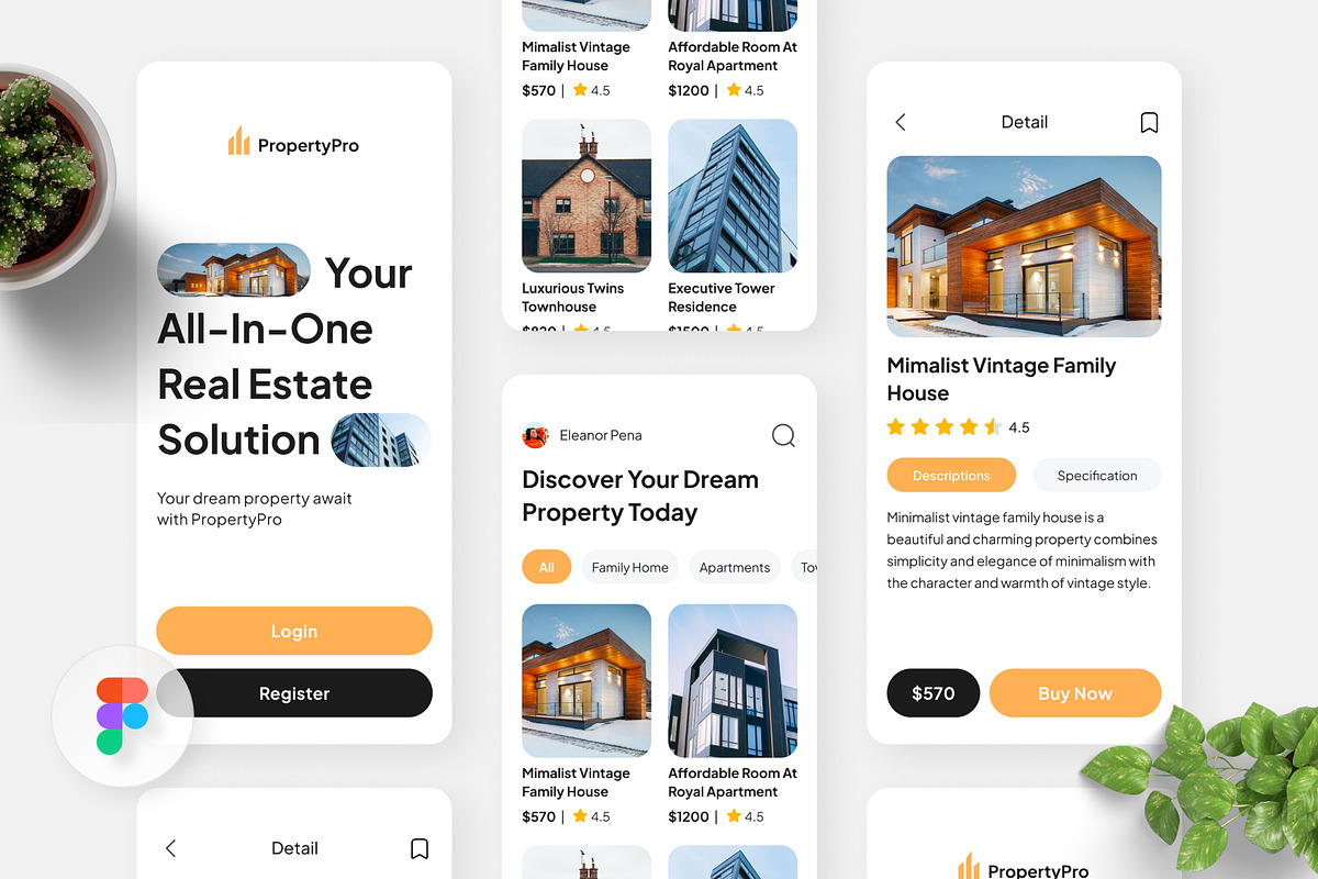 Property Pro - Real Estate Solution, an UI Kit Template by Panen Creative (Photo 1 of 3)