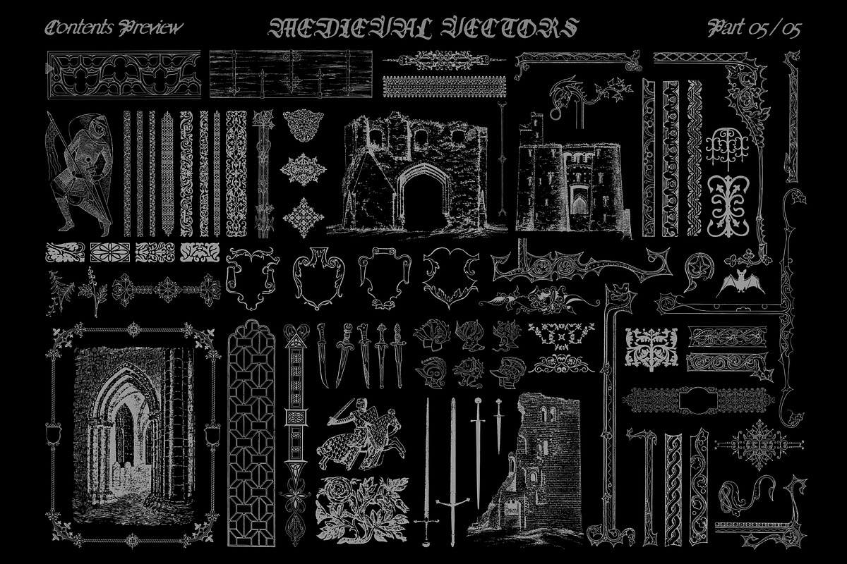 Medieval Vectors, an Object Graphic by MiksKS (Photo 13 of 13)