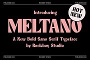 Meltano - Bold Sans Serif, a Sans Serif Font by RockboyStd (Thumbnail 1 of 12)