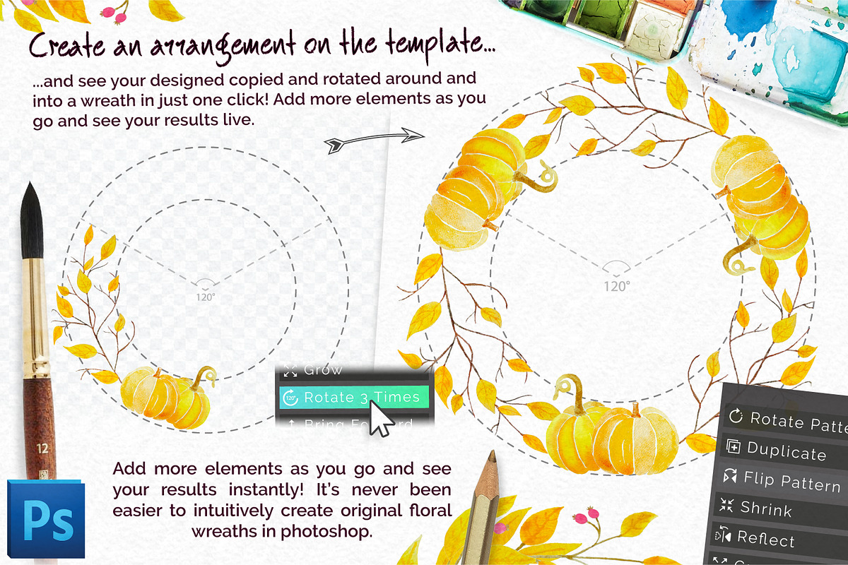 Autumn Wreath Creator preview 2