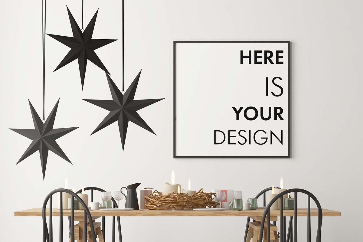 10 Christmas mockup posters, a Household Mockup by FilL239 (Photo 6 of 11)