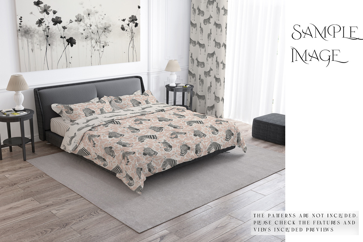Bedding & Curtain Mockups, a Product Mockup by mock-ups (Photo 6 of 10)