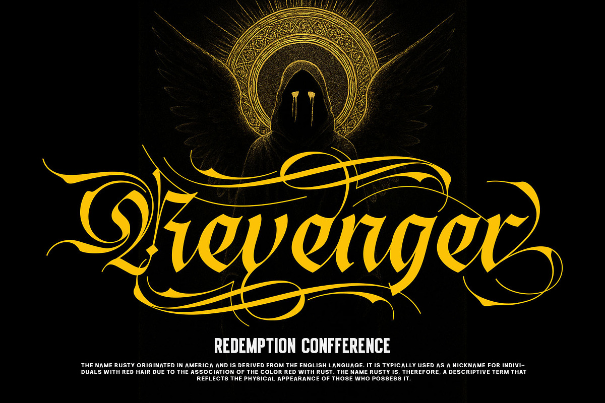 Berga Mont Typeface, a Blackletter Font by alit design (Photo 2 of 17)