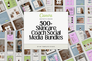 Beauty Skincare Instagram Bundles, a Social Media Template by My Template Studio