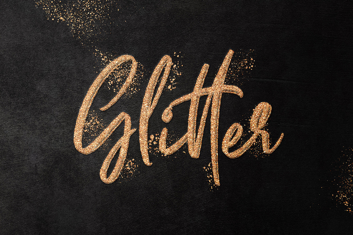 Fancy Glitter Text Effect, a Layer Style Add-On by Design Squad (Photo 3 of 5)