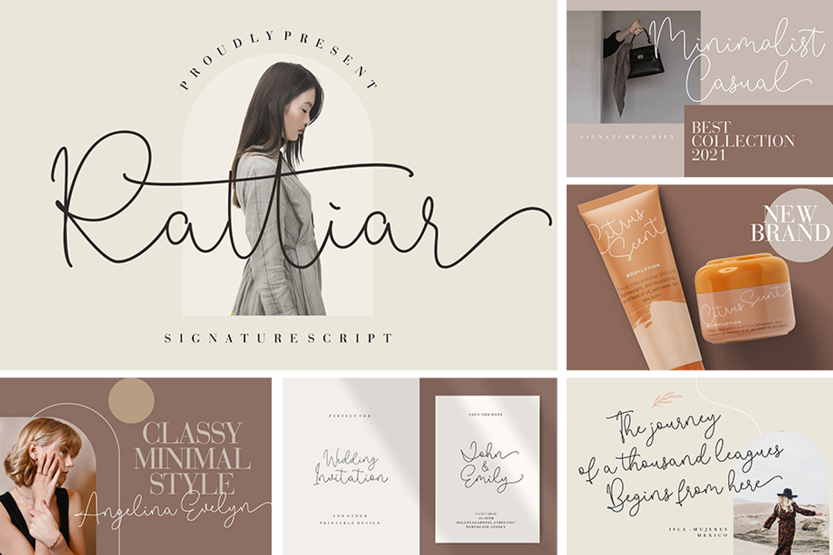 When Modern Meet Vintage Font Bundle, a Script Font by Creatype Studio (Photo 36 of 45)